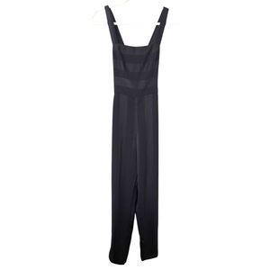 WAVERLY GREY‎ Striped Straight Leg Jumpsuit Black XS